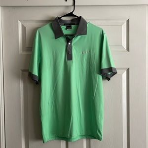Nike Tiger Woods green golf shirt size small.